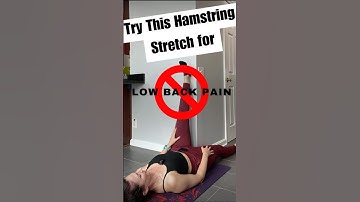 Low Back Pain Relief for Flyers, Drivers & Desk Jobs | Contract-Relax Hamstring Stretch #shorts