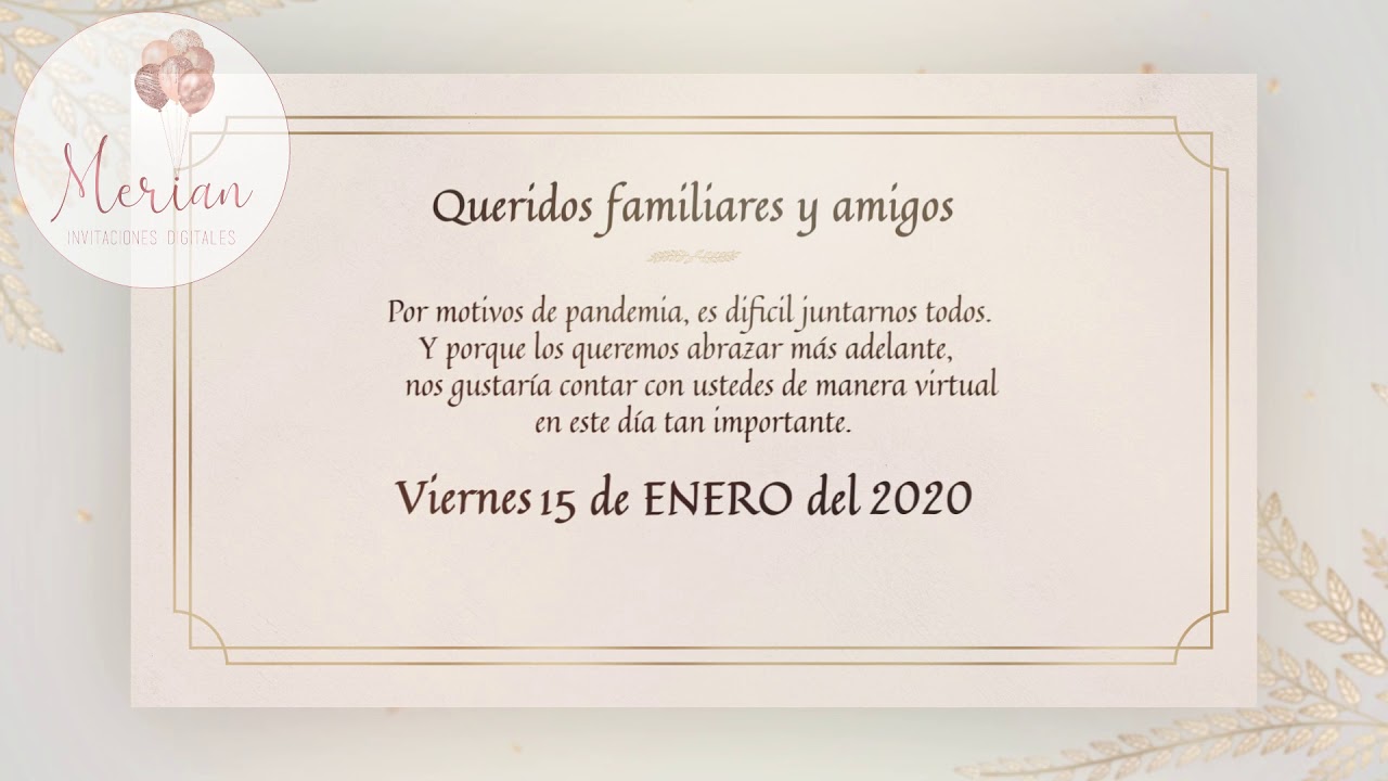 Vídeo invitación para boda civil o religiosa 2022 - YouTube