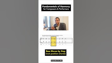 Fundamentals of Harmony | Bass Moves by Step (Root Position) #composer #composition