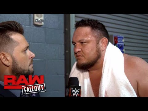 Samoa Joe ponders why anyone would choose to cross him: Raw Fallout, Nov. 20, 2017