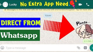 Use sticker pack inside WHATSAPP app || Whatsapp New Feature || 2018 screenshot 1