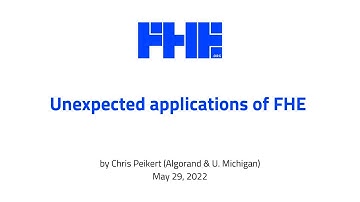 Unexpected applications of FHE w/ Chris Peikert