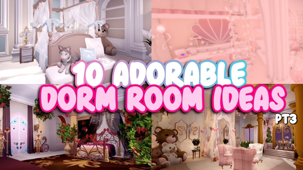 10 ADORABLE DORM ROOM IDEAS PT 3 Roblox Royale High Campus 3