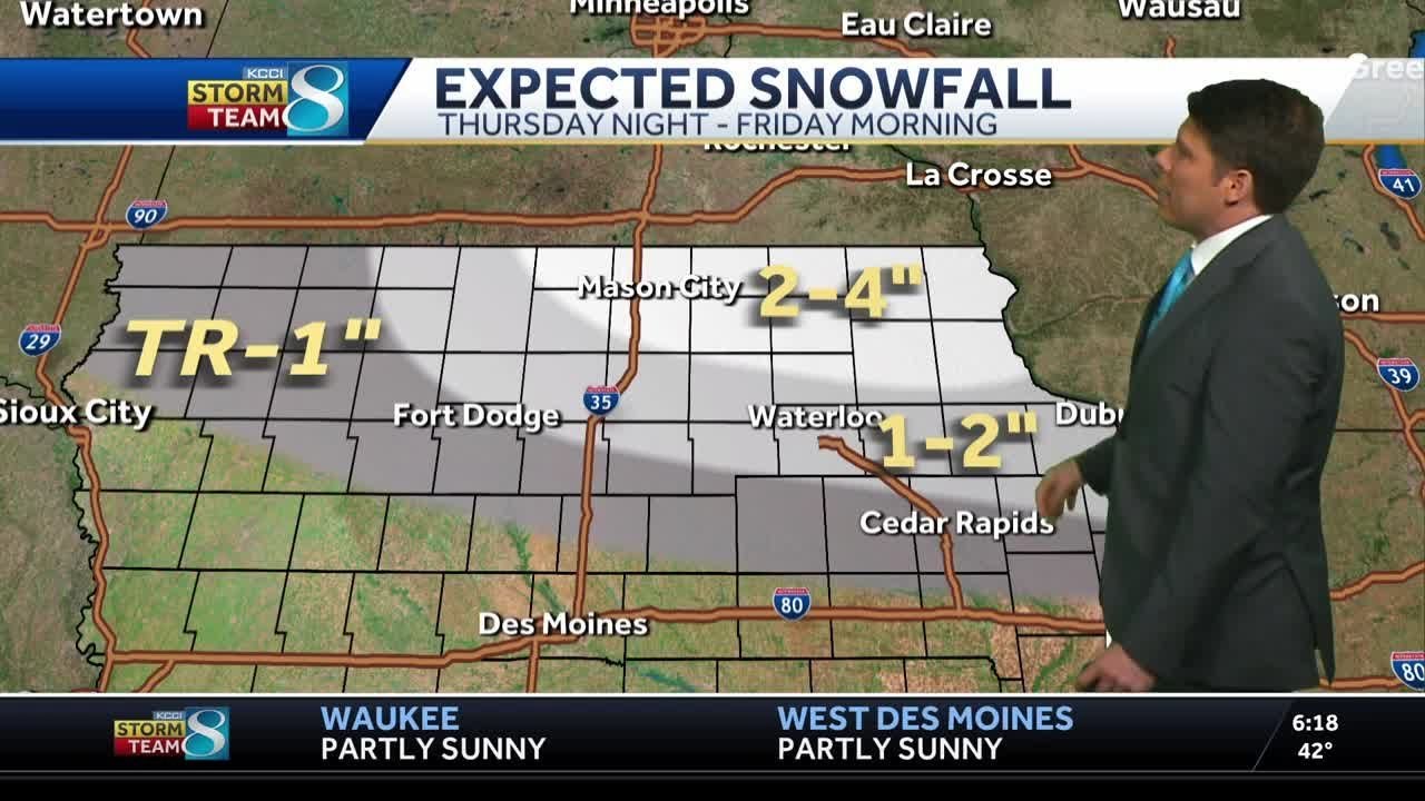 Iowa weather: Breezy and cooler today with rain and snow chances later ...