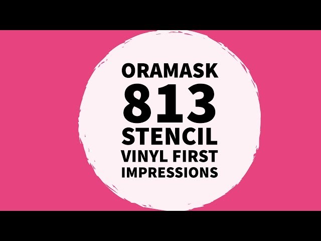 Using Oramask Stencil Vinyl on Wood} 