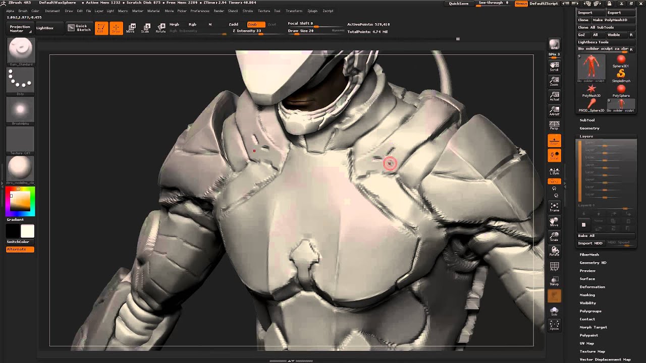 udemy complete hard surface modelling & sculpting inside zbrush 4r8