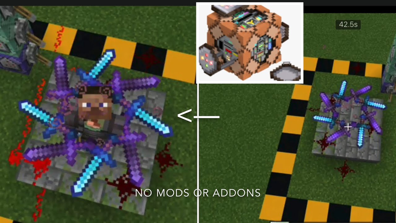 HOW TO MAKE SPINNING BLADES IN MINECRAFT! NO MODS NO ADDONS using