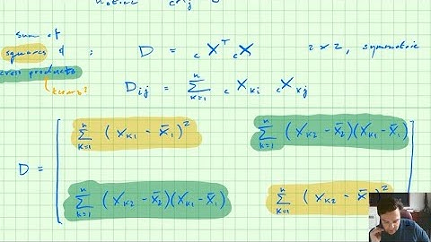 Multivariate Analysis 3: Covariance matrix, correlation matrix, data cloud