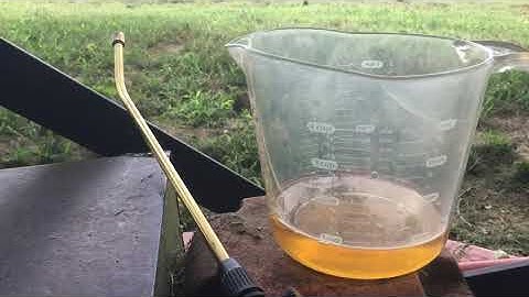 Mixing Glyphosate in 3 Gallon Pump Sprayer and Spraying My Fence.