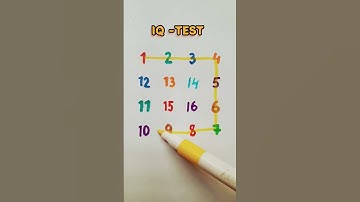 IQ test Draw a line with numbers 1 to 16 #drawing #line #maths #quiz #shorts #trending