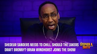 Shedeur Sanders needs to chill. Should the Lakers draft Bronny? Brian Windhorst joins the show
