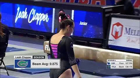Leah Clapper Perfect Beam Florida vs Kentucky 2021...