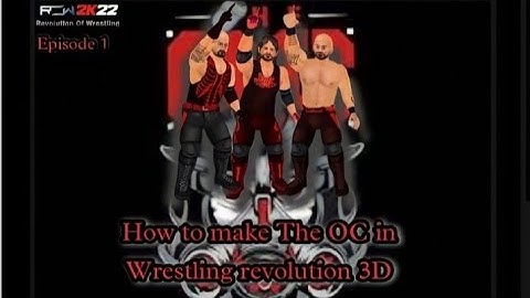 How to make The OC in Wrestling revolution 3d | WR3D me The OC kaise banaye | Episode 1-AJ Styles