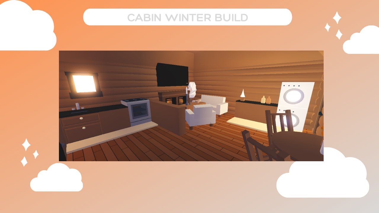 Warm Cozy Winter Cabin Speed Build Roblox Adopt Me Youtube - roblox speed build cabin