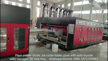 HS-C series automatic carton box making machine(inline flexo folder gluer)