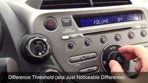 Absolute Threshold, Difference Threshold And Weber