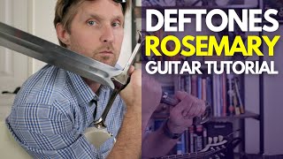 Rosemary By Deftones Standard Tuning Guitar Tutorial  Guitar Lessons With Stuart
