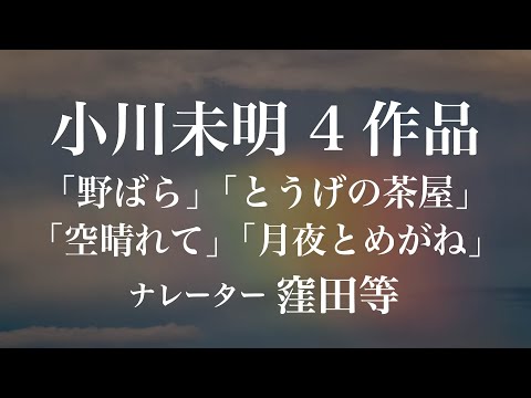 『野ばら』『とうげの茶屋』『空晴れて』『月夜とめがね』作：小川未明　朗読：窪田等　作業用BGMや睡眠導入 おやすみ前 教養にも 本好き 青空文庫