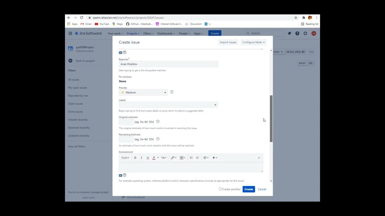 Jira, create/import your test cases based on Excel sheet by using
