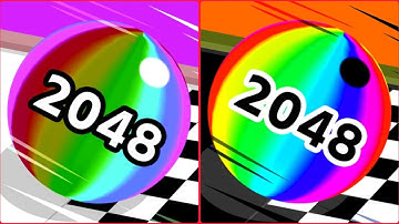 Ball Run 2048 vs Reverse gameplay Ball Colour Run walkthrough , iOS Android New Update( part : 2167)