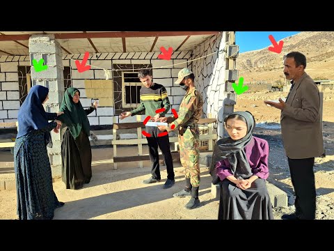 المسروقات من فرهاد وزهراء مع الشرطة في منزل شهرام وتطويق المنزل