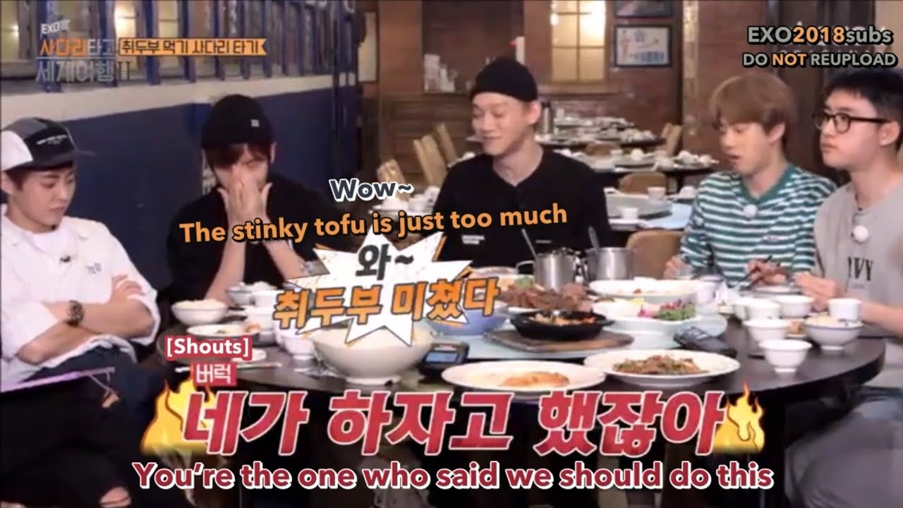 EXO on Stinky Tofu- Part 1 EXO Ladder Unreleased Cut