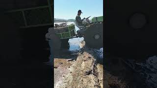 Tractor Crossing Mounds In The Field- Good Tools And Machinery Make Work Easy