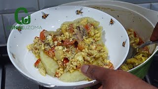 TASTY Yam & Egg Sauce! - Chinwe Uzoma Kitchen