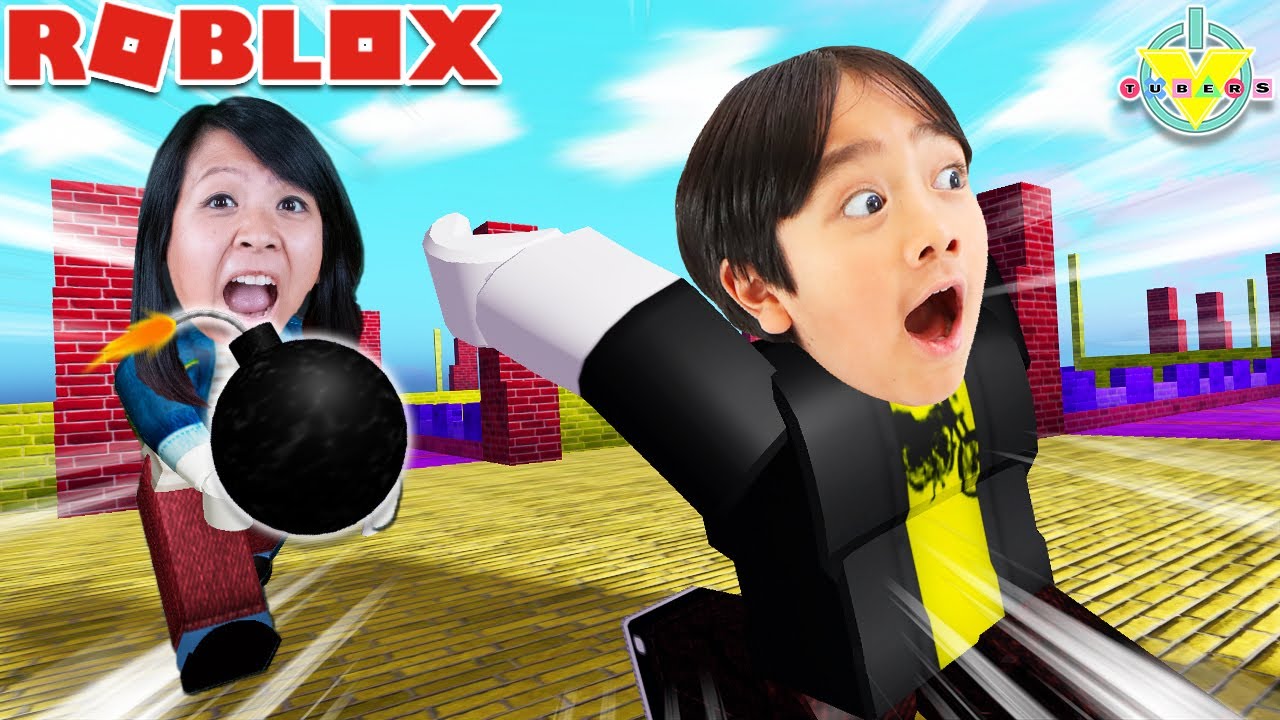 ⁣Ryan Winning Pass The Bomb Thing Game in ROBLOX! Let's Play with Ryan's Mommy