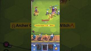 👸Archer Queen Vs 💀Witch Battle🔥🤣 Clash Royale #clashroyale #gameplay