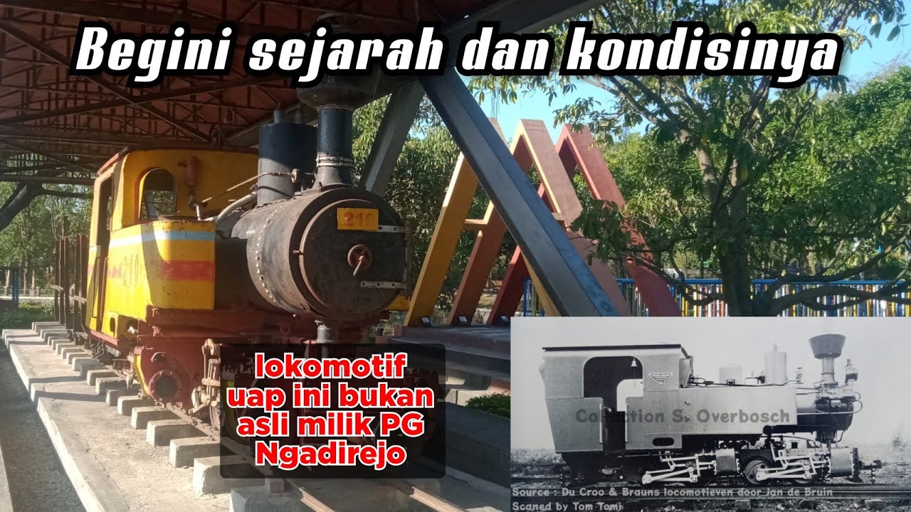 Sejarah Lokomotif Uap Lori PG Ngadirejo di Monumen Kepala Kereta SLG Kediri