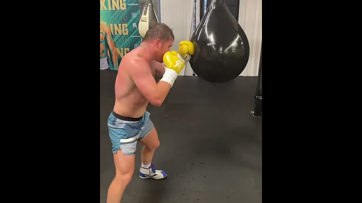 CANELO ALVAREZ LANDS BOMBS ON THE UPPERCUT BAG AHEAD OF CALEB PLANT FIGHT