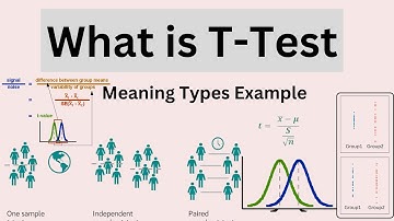 What is T- Test |  Meaning |  Types  | Example