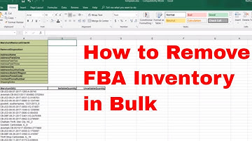 How to Remove some of your FBA Inventory in Bulk