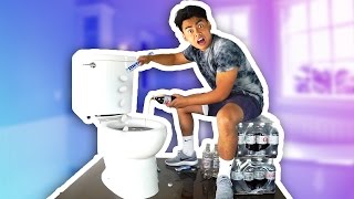 DIET COKE MENTOS TOILET EXPERIMENT!