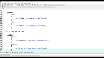 constructor and destructor calls in multilevel inheritance