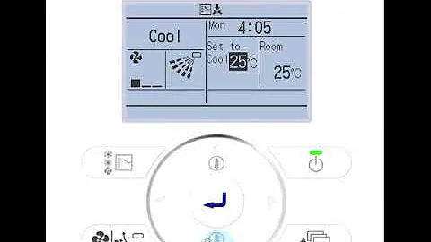 Lock function Setpoint rang set Daikin remote BRC1E62/BRC1E63