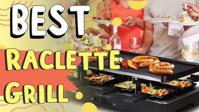 Indoor Grill COKLAI Raclette Grill Table Electric Grill Reversible