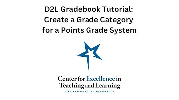 Create a Grade Category for a Points Grade System