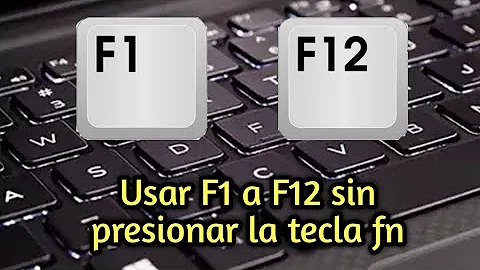 ¿Cómo se utiliza F4 sin FN?