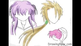 How to Draw Anime Boy Hair - DrawingNow