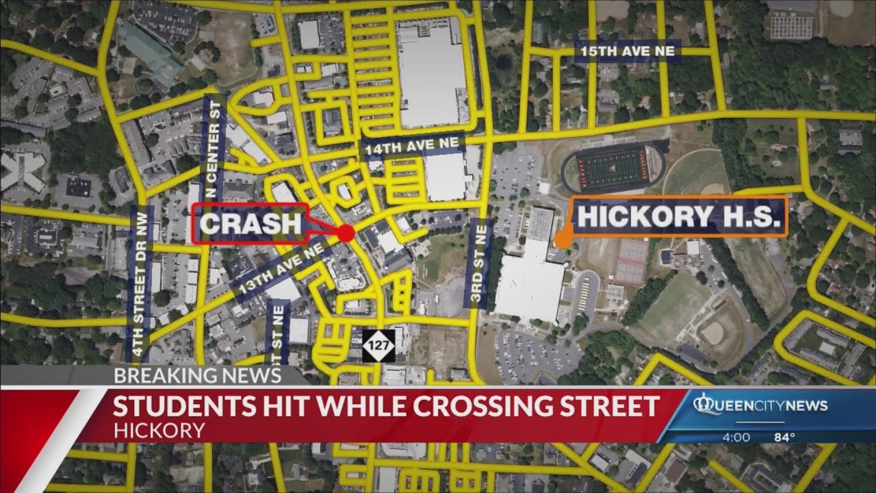 Two students hit by car while crossing street - YouTube