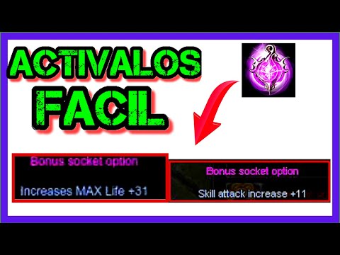 Tutorial GUÍA BONUS SOCKET COMBINACIÓN ITEMS ARMAS Y SET - Mu Plc Season 9