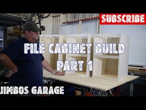 Wood File Cabinet Build Part 1 Youtube