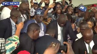 TRENDING: Jubilations As Tinubu, Wife Arrive Abuja From Paris