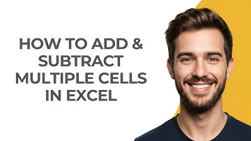 How To Add & Subtract Multiple Cells In Excel - GUIDE!