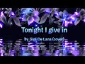 Tonight I give in by Gigi De Lana (cover) | Lyrics on screen