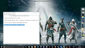 FIFA folder not found fixed