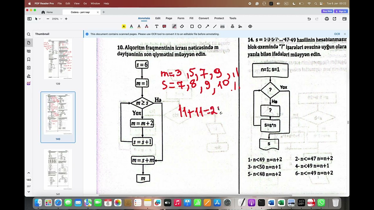 Codera 10.6 Alqoritm .Sonuncu sualların izahı digər videolardadır