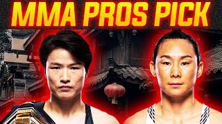 MMA Pros Pick ✅ Weili Zhang vs Xiaonan Yan  👊 UFC 300